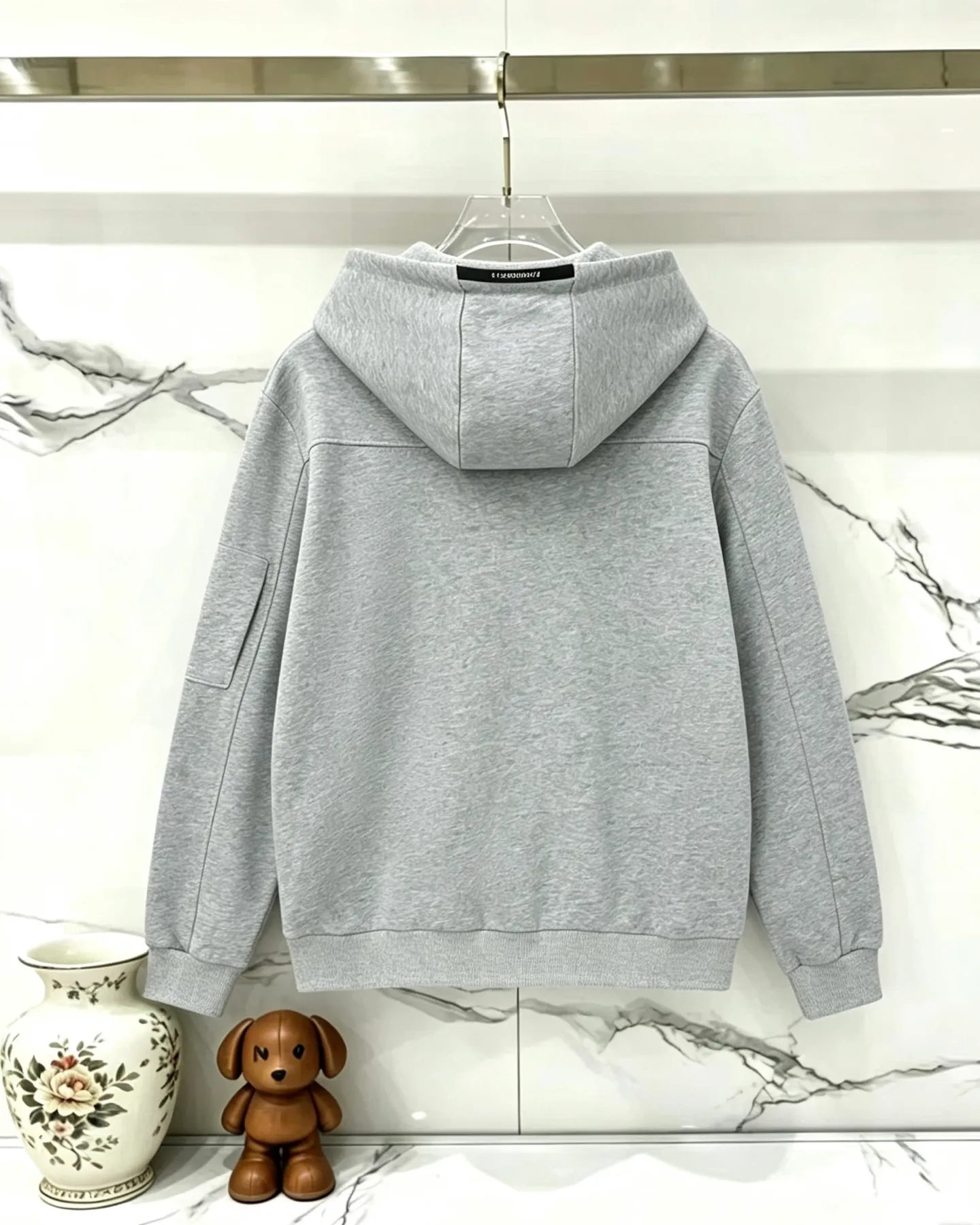 H 6063 C P.company. Side pocket glasses decoration autumn and winter New Arrival cardigan zipper terry sweatshirt jacket Color: Black White Gray Army Green Navy Blue Sizes: M-XXL Item No.: H 6063